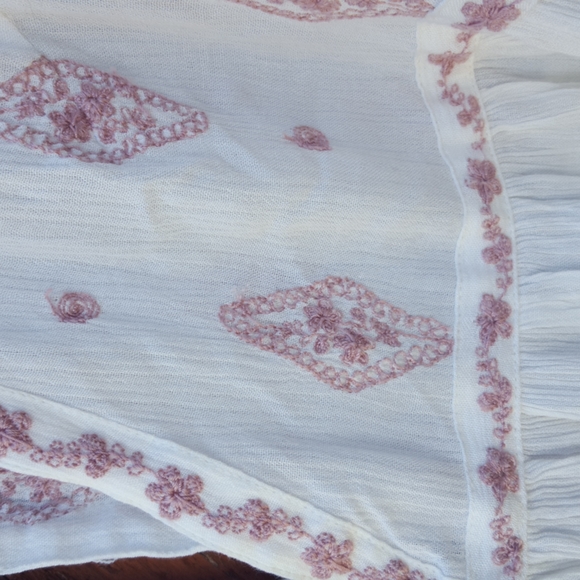 FREE POEPLE  EMBROIDERED TANK TOP, SMALL - Picture 6 of 7